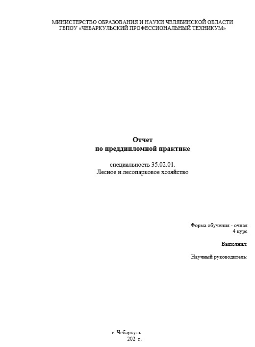 Отчет по практике в ЧПТ   [[getCurrentYear]] - бесплатные примеры | Образец введения, заключения, содержания