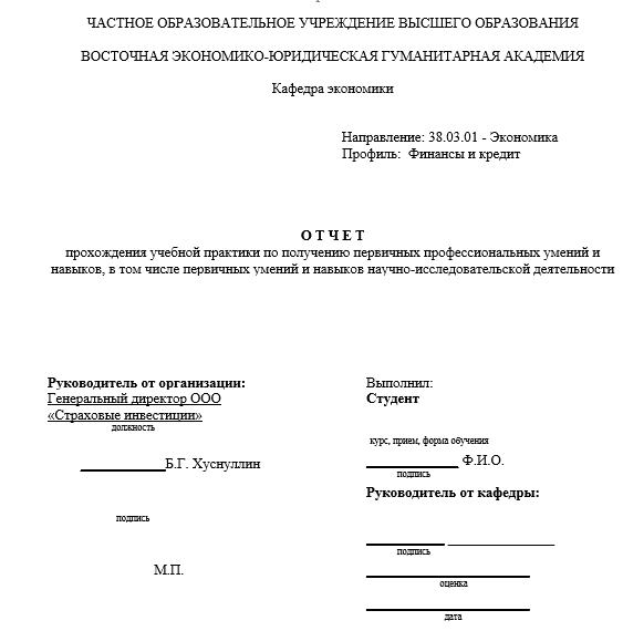Отчет по практике по экономике и бухгалтерскому учету 38.02.01 [[getCurrentYear]] - бесплатные примеры | Образец введения, заключения, содержания